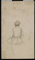 Un courtisan assis, folio d